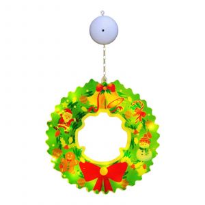 No&euml;l Mur D&eacute;cors de la Porte Avant du Porche de la Pendaison de Signer avec la Lumi&egrave;re de LED pour le Bureau &agrave; Domicile et en salle de F&ecirc;te D&eacute;coration - Neuf