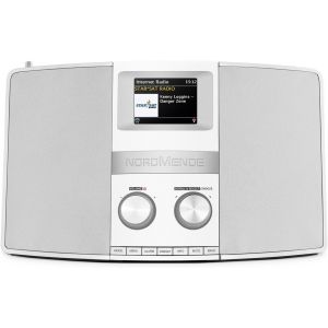 ASFASFq-Transita 400 Radio Internet (Dab+, FM, Radio stéréo, WiFi, Spotify Connect, Streaming Audio Bluetooth, NFC, écran Couleur, réveil, Prise Casque, 2 x 10 W, AUX-in) Blanc - Neuf