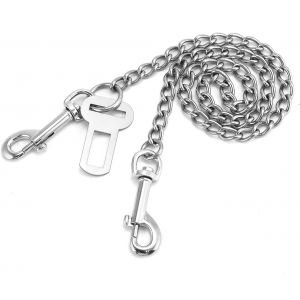 Jgd-Ceinture De S&eacute;curit&eacute; Pour Chien En Acier Inoxydable 304, 80 Cm - Neuf