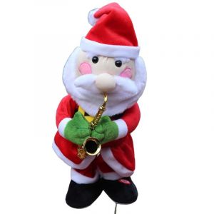 Peluche &eacute;lectrique du P&egrave;re No&euml;l, dansant et enregistrant - Neuf