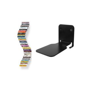 &Eacute;tag&egrave;re murale invisible flottante - Organisateur de livres en acier inoxydable - Neuf