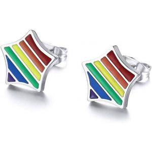 Kal-Arc-En-Ciel Lgbt Gay Lesbienne Pride Boucles D'oreilles Ensemble Unisexe Hommes Femmes Lesbiennes Arc-En-Ciel Percé Boucles D'oreilles De Mode - Neuf