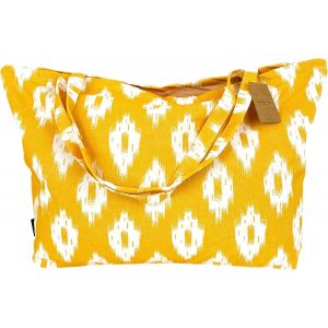 RFCBC-Grand Sac de Plage XXL Extra Large Famille - Style Méditerranéen/Doublure à l'Intérieur / 40L - Sac Cabas de Femme en Grand Format ou Grand Tote Bag pour l'Été - Neuf