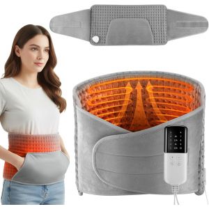Coussin Chauffant Electrique Pour Le Dos, Coussin Chauffant Lombaire Avec 10 Temp&eacute;rature Et 4 R&eacute;glages De Minuterie, Chauffage Rapide, Couverture Chauffante Pour Le Dos, Le Ventre, La Taille - Neuf