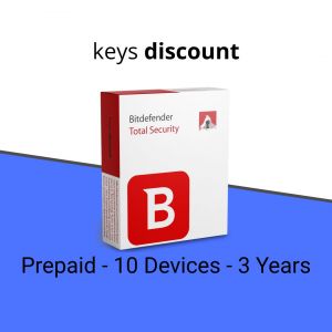 Bitdefender Total Security (10 Appareils - 3 Ans) - Neuf