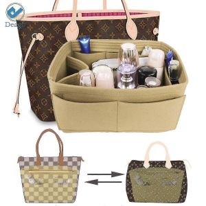 Sac a main en feutre avec poche interieure compatible avec Neverfull Speedy - Neuf