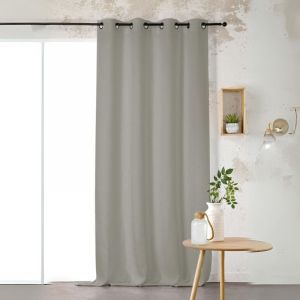 Rideau Voilage Uni 100% Lin Ficelle 145x260 Cm - Neuf