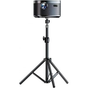 Kalanka-Treppiede Supporto Proiettore R&eacute;glable En Hauteur De 32 - 60 Cm, Filetage 1/4"", Noir Avec Boule Rotative &Agrave; 360&deg; - Neuf