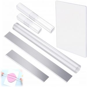 Mevronisshop-4 Pi&egrave;ces Rouleau D'argile Acrylique, Outils De Modelage Argile, Feuille Acrylique, Lame D'argile, Rouleau Argile En Acrylique, Outils Sculpture Argile Pour Fa&ccedil;onner Et Sculpter De L'argi - Neuf