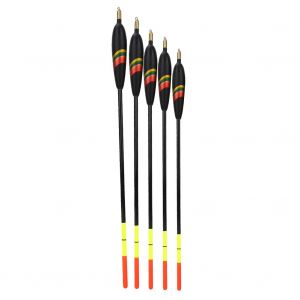 Lot De 5 Flotteurs De Peche Durables En Bois De Balsa, Ensemble De Flotteurs, Accessoires Pour Materiel De Peche - Neuf