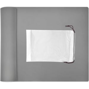 Ayuhr-Tapis En Silicone 60 × 40 Cm Set De Table En Silicone Gris Tapis De Gamelle En Silicone Tapis Silicone Resine Epoxy Tapis En Silicone Patisserie Antidérapant Avec Sac De Rangement Pour Cuisine - Neuf