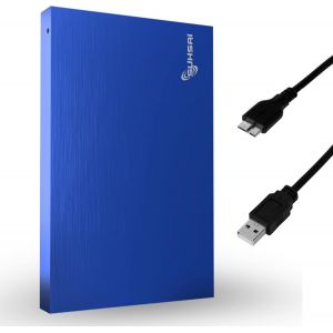 Disque Dur Externe Portable 250 Go Hdd De Sauvegarde 2,5"" Disque Dur Externe Usb 3.0 Stockage De Donn&eacute;es, Compatible Pour Ordinateur Portable, Pc, Mac, Fen&ecirc;tre, Console De Jeu U2013 Bleu - Neuf