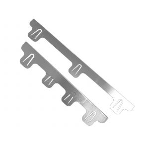 Cache-Joints R&eacute;glables En Acier Inoxydable Pour Plan De Travail De Cuisini&egrave;re - 2 Pi&egrave;ces - Neuf