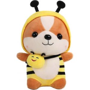 Jouet en peluche écureuil à transformation créative, dinosaure de dessin animé, poupée élan, licorne, poupée pour enfants, cadeau pour filles-jaune - Neuf