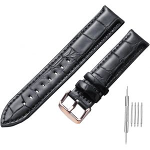 Kal-Bracelet De Montre En Cuir À Fermeture Rapide Pour Homme Et Femme - 18 Mm, 20 Mm, 22 Mm - Bracelet De Montre Universel En Cuir - Neuf