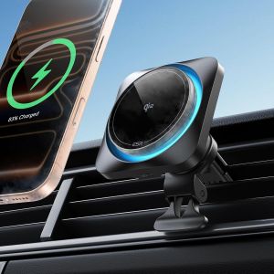 Qi2 15W Support Telephone Voiture Magsafe Avec Cryoboost, Chargeur Magsafe Voiture Sans Fil Magn&eacute;tique Pour Iphone Air 17 16 15 14 13 12, Google Pixel 10, S25, Chargeur De Refroidissement Rapide - Neuf
