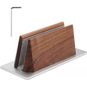 Support Vertical En Bois Pour Macbook Ordinateur Portable, Support Bureau Réglable (1,5-3Cm) Station D'Accueil Antidérapante Pour Ordinateur Portable Peu Encombrante Convient Toutes Tablettes - Neuf