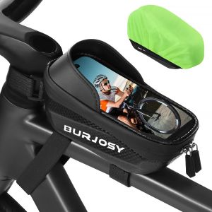Sacoches De Cadre Vélo,Sacoche Guidon Vélo Téléphone Pour Smartphone Sous 6.5"",Sacoche De Cadre Vélo Avec Tpu Écran Tactile Et Pare-Soleil - Neuf