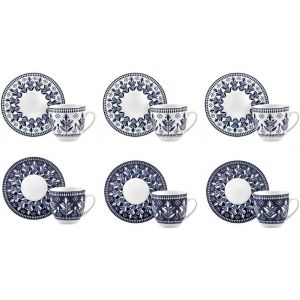 Kalanka-Karaca Peyker Set De Tasses &Agrave; Caf&eacute; Pour 6 Personnes, 85 Ml - Du Style Pour Un Caf&eacute; Parfait - Neuf