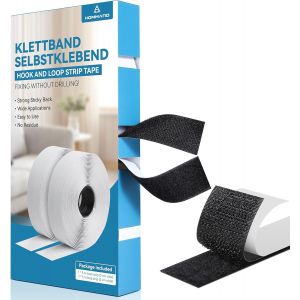 Scratch Autocollant Double Face Extra Fort,Bande Scratch Adh&eacute;sif Bande Agrippantes Adh&eacute;sives Autocollant,Adh&eacute;sives puissant Hook Loop Rubans pour M&eacute;nage,Bricolage Et l'artisanat,30mmx5m.[D5] - Neuf