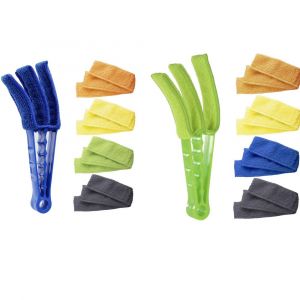 Obturateur Chiffons De Nettoyage, Pack De 2 Linges En Microfibre Pour Vitres Nettoyants À Lamelles Conditionneur D'Air De Ventilation Du Tronc De La Brosse De La Poussière Outil De Nettoyage - Neuf