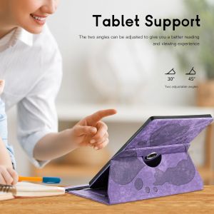 &Eacute;tui Coque Pour Samsung Galaxy Tab S5e 10.5 Sm-T720/T725 2019- &Eacute;tui En Cuir Pu Avec Fonction Support/Portefeuille Coque Tablette Galaxy Tab S5e (Violet) - Neuf