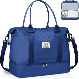 SHIBA-Sac de Voyage Amélioré, Week-end pour Femme, Fourre-tout de Nuit avec Poche Humide, d'Hôpital pour le Travail et l'Accouchem[3 - Neuf
