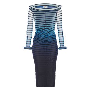 Robe En Tulle Dégradé Bleu Jean Paul Gaultier - Neuf