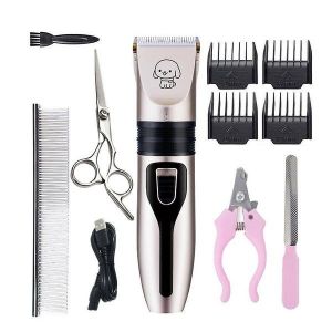 Tondeuse Professionnelle Pour Chiens - Rasoir Pour Poils D'animaux S&ucirc;r, Silencieux Et Efficace Avec Lame En C&eacute;ramique Pour Un Usage Domestique Et En Salon - Neuf