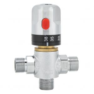 HJLIAN Robinet de douche thermostatique a chauffage solaire en laiton G1/2" pour salle de bain - Neuf
