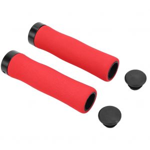 Guidon De Velo De Route En Eponge De Montagne?- Poignees Diy Avec Bouchon (Rouge) - Neuf