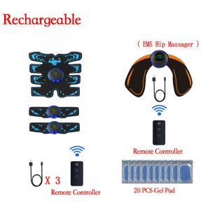 Stimulateur Musculaire Intelligent Ems Électrique Abs,Entraîneur Abdominal,Autocollant Pour Bras Et Cou,Masseur Corporel,Fitness,Amincissant,Façonnant - Type Type04m01 - Neuf