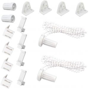 Fixation Pour Store Enrouleur,2pcs Ensemble De Accessoires Pour Stores Enrouleurs Fixation Pour Store Enrouleur,Pour Store Fenetre Store Enrouleur(17 Mm/Pvc/Sans Percage) - Neuf
