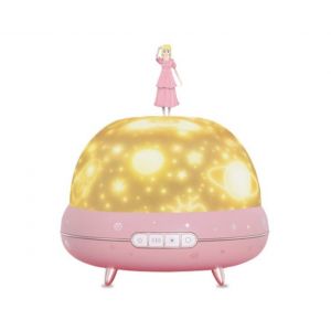 Veilleuse Projecteur Ciel &Eacute;toil&eacute; Rose Princesse Avec Rotation &Agrave; 360&deg; Et Batterie Rechargeable - Neuf