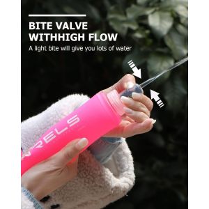 Kalanka-Bouteille D'eau En Tpu Souple, Légère, Portable, Réutilisable, Sans Bpa, Pliable Pour Sac D'hydratation Pour La Course À Pied, La Randonnée, Le Cyclisme Et Le Marathon (500 Ml, Lot De 2) - Neuf