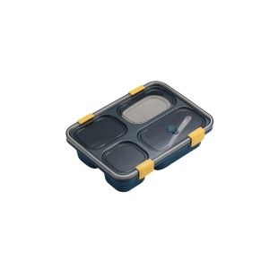 Bo&icirc;te &Agrave; Lunch Bento Micro-Ondable &Agrave; Compartiments - Options 3 Ou 4 Compartiments, Cuill&egrave;re Et Bol &Agrave; Soupe Inclus - Neuf