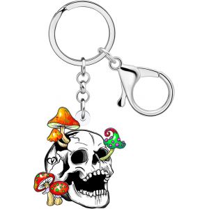KAL-Porte-Clés En Acrylique Pour Halloween, Motif Tête De Mort, Zombie, Poupée Vaudou Pour Femmes Et Filles, Sac À Main, Accessoires De Voiture - Neuf