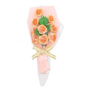 1:12 Mini Dollhouse Flower Scene Accessoires Bouquet de roses Fleurs Bouquet miniature Roses bleu jaune - Neuf