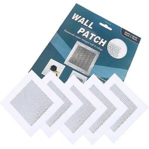 Promotion hivernale,Kit de réparation de cloisons sèches Patch Kit de réparation de trou de mur auto-adhésif en aluminium Couverture de patch en fibre de verre auto-adhésive - Neuf