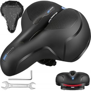 Selle Velo Confortable, Selle Velo Avec Boule D'amortisseur &Agrave; Double Ressort, Selle Velo Confort Ergonomique, Selle V&eacute;lo Pour V&eacute;lo De Montagne/Vtt/V&eacute;los/V&eacute;los Pliants, Selle De V&eacute;lo Avec Outil - Neuf