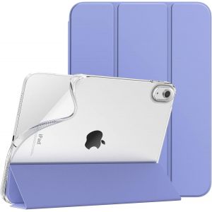 Coque Compatible Avec Ipad 10ème Génération 10,9 Pouces 2022, Mince Étui Tri-Fold En Tpu Souple Translucide Avec Réveil/Sommeil Auto Pour Ipad 10, Lavande.[F2415] - Neuf