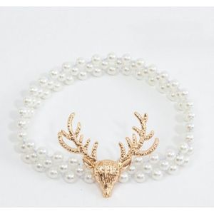 Embrasses de rideaux (Tête de Cerf Style), Pack de 2 Réglables embrasses de Rideaux avec Ressort de Fil, de Papillon et Perle Rideau de Retenues de garantie, Pas de Perçage pour les Rideaux - Neuf