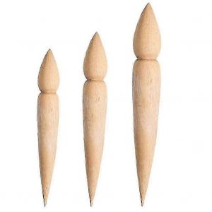 Outil de poin&ccedil;onnage en bois pour fa&ccedil;onner les becs de th&eacute;i&egrave;re en poterie,pour tous les &acirc;ges,3 pi&egrave;ces,outils de modelage pour becs de th&eacute;i&egrave;re en poterie - Neuf