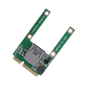Mini PCI-E &agrave; Logement de Carte d'Extension USB 2.0 Adaptateur de Montage de Carte d'Extension PCI Express pour pc de Bureau et Portables de Compatibilit&eacute; - Neuf