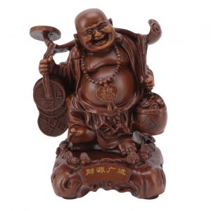 Hjlian Statue De Bouddha Rieur, Porte-Bonheur, Statue De Bouddha Maitreya, Ornements Pour La Maison, Decoration Feng Shui, Cadeau De Pendaison De Cremaillere Pour Meuble Tv Ou Bureau - Neuf