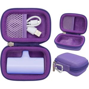 Housse Protection Compatible Avec Iwalk/Veger/Charmast 4800/4500/3350mah 5000mah Mini Batterie Externe Chargeur Power Bank(Violet,Housse Only)[Z1825] - Neuf