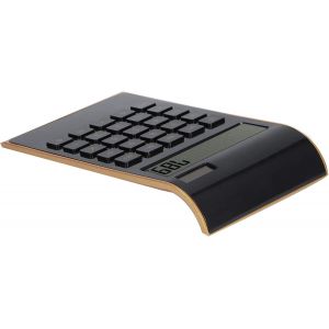 Calculatrice,Calculatrice &agrave; Gros Boutons &agrave; 10 Chiffres Calculatrice de Bureau Solaire avec Grand Bouton Sensible &agrave; L'&eacute;cran LCD pour Les Entreprises de Bureau &agrave; Domicile(Le Noir) - Neuf