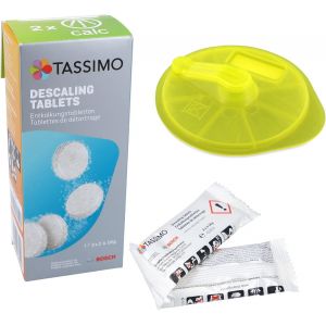 JGD-Disque de nettoyage + tablettes de d&eacute;tartrage pour Bosch Siemens 576836 00576836 311909 00311909 pour machine &agrave; capsules Tassimo Machine &agrave; caf&eacute; - Neuf