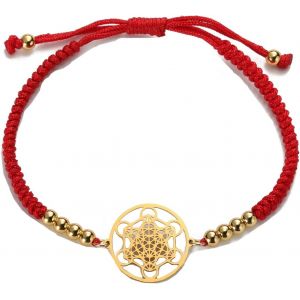 Eryi-Bracelet Bohème En Corde Tissée Pour Femme - Géométrie Sacrée - Protection Métatron - Déclaration De Protection - Bracelet En Corde Creuse Réglable - Neuf