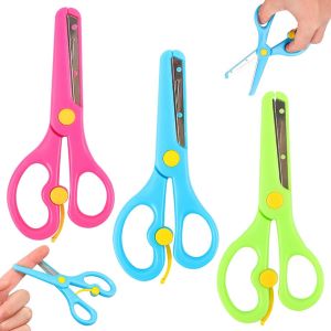 KALANKA-3pcs ciseaux de sécurité pour enfants, ciseaux à papier, ciseaux de bricolage, ciseaux préscolaires, ciseaux débutants,Ciseaux pour Enfants Ciseaux Scolaires, Ciseaux Enfant, Ciseaux de Sécur - Neuf